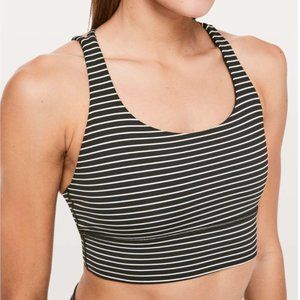 Lululemon Energy Bra *Long Line Mod Stripe
